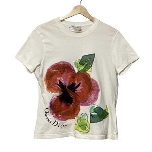 Christian Dior 2002 White Boutique T-Shirt